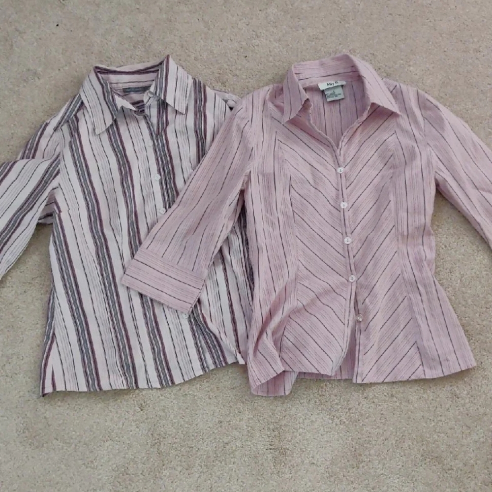 Striped button down bundle